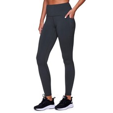RBX Active 여성용 울트라 소프트 솔리드 운동 러닝 요가 레깅스 포켓 포함 78 다크 틸, X-Large, 클라우드 차콜