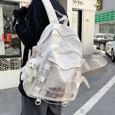 RUILSBAG 캐주얼 전면 메쉬 끈 새학기 신학기 백팩 가방