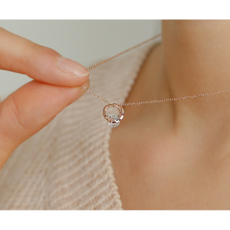 14k아쿠아마린목걸이