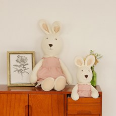 화음베베 토끼인형 애착인형 아스트라 핑크체크 인형선물