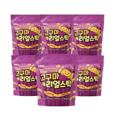 잇밸런스 튀기지 않은 100% 고구마스틱 무설탕 리얼스틱 오리지널, 6개, 60g