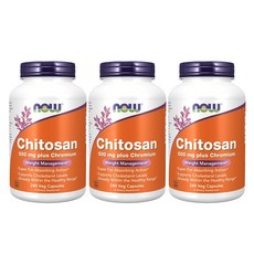 나우푸드 키토산 플러스 크로뮴 500mg 240 식물성 캡슐 3병, 240정, 3개