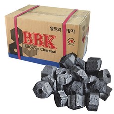 BBK 열탄 7K 바베큐 참숯 3cm, 6.5kg, 1개