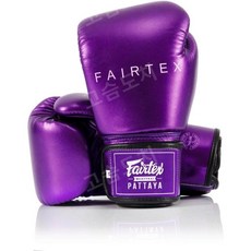 페어텍스 Fairtex 메탈릭 복싱 킥복싱 무에타이 글러브, 퍼플 메탈릭, 10온스, 1개