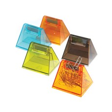 매표화학 삼각핀통 자석클립보관함 (색상선택), 주황