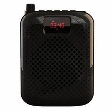 휴대용 블루투스 확 K500 마이크 자동 페어링 USB 충전 음성 증폭기 교육용 스피커, [01] Black, 1) Black
