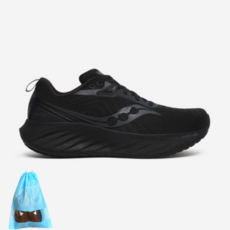 [saucony] 써코니 런닝화 운동화 트라이엄프 22 M 남성 TRIPLE BLACK S20964-201 + 신발파우치