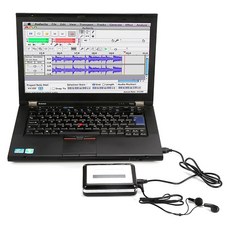 휴대용카세트플레이어 미니카세트 Rechargable USB 휴대용 카세트 테이프 MP3 CD 변환기 캡처 오디오 음악, 한개옵션0