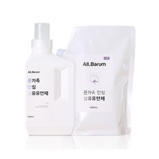 올바름 아기안심 구연산 섬유유연제 유아세제 1L + 리필 1L 1개, 블랑뮤게