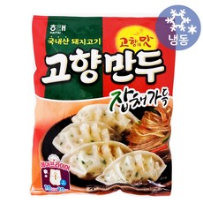 해태 고향만두 잡채가득 810g/냉동 국산 돼지고기 에어프라이어 만두 군만두 찐만두 만두국 떡만두국 명절 간식 반찬 야식, 1개, 900g