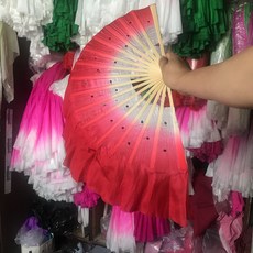 무용춤 부채 88 인치 실크 앙가선 9835망 해양모가 둥베이 꽃 드럼 등, 8인치 진홍 오른손 한 개