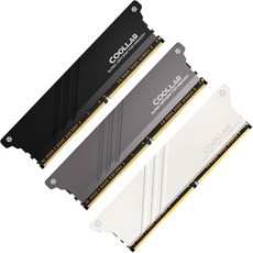 쿨랩 램방열판 DDR5 DDR4 램 메모리 방열판 히트싱크 쿨링, 메탈그레이, 1개