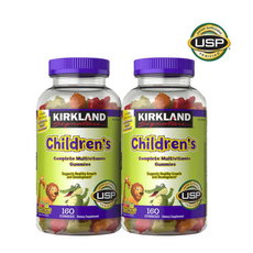 Kirkland Signature Children's Complete Multivitamin 커클랜드 칠드런 컴플리트 어린이 멀티비타민 160구미 2팩, 160정, 2병