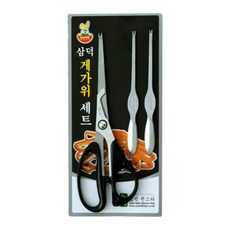 [FreeManner] 가위 포크 세트 꽃게 대게 킹 크랩 속살 게살 발라먹는 빼는 게가위포크세트, 1개