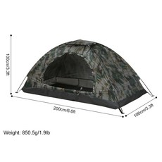 [SW] 초경량 캠핑 텐트 단일 레이어 휴대용 텐트 안티 uv 코팅 UPF 30 + 야외 해변 낚시, normal, 1 Person