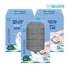 [모나리자] 하루한장 뽑아쓰는 일회용 수세미 32매x3개 (총96매)
