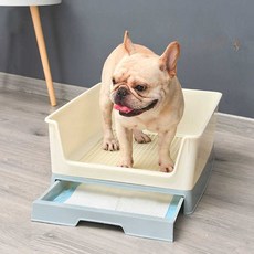 애완견 배변판 강아지 패드판 매트 화장실 마킹 방지, 1개, 4. 대형 서랍형 블루