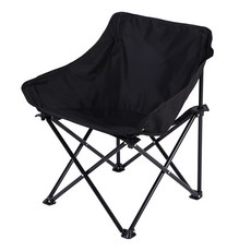 크크라이프 접이식 컴포트 와이드 캠핑 의자, 1개, 블랙