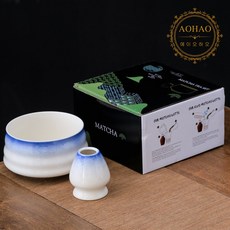 AOHAO 그러데이션 말차도구 2/4/7PCS 세트, 2개, 블루