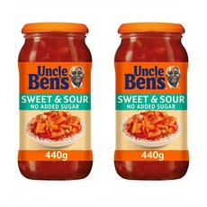 엉클 벤스 스위트 앤 샤워 소스 440g 2팩 노 슈가 Uncle Bens Sauce Sweet & Sour No Added Sugar 440G, 2개