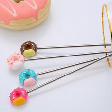 하이볼 머들러 스틱 칵테일 롱 티스푼 커피스푼 도넛머들러 4종세트, 1개 이볼 머들러 스틱 칵테일 롱 티스푼 커피스푼 도넛머들러 4종세트
