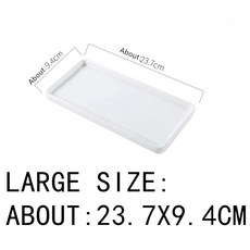 일본식 직사각형 세라믹 트레이 플레이트 흰색 도자기 입안 입냄새, 5.1PCS LARGE