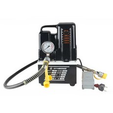 유압전기펌프 솔레노이드 밸브 소형 공압식 압력 모터, 1개, 단일 유로 밸브 1.5KW 10L