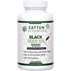 자이튠비타민즈 블랙 씨드 오일 90캡슐 Zaitun Vitamins Black Seed Oil, 1개