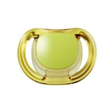 더블하트 PPSU Skin Friendly 노리개젖꼭지, S(0~3개월), 옐로우, 1개