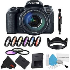Canon EOS 77D DSLR Camera with 18-135mm Lens Bundle w 9 Piece Filter Kit (International Model), One Color_One Size, 상세 설명 참조0, 상세 설명 참조0