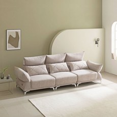 [가구모티브] 그래비티Ⅱ 4인용 올라운드 틸팅 소파 조야 패브릭 아쿠아텍스 이지클린 쇼파, 색상:라이트 그레이