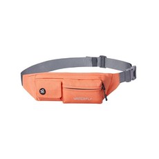 Waterfly 패니 팩 슬림 소프트 폴리에스터 방수 남성 여성용 웨이스트 백 아이폰 8 삼성 S6 휴대가능, 주황색