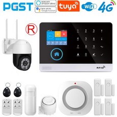 PGST 103 홈 와이파이 지능형 경보 시스템 스마트 라이프 앱으로 제어 무선 보안 애완 동물 PIR 센서 포, 1개, 04 Kit R