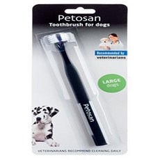 Petosan Double-Headed Toothbrush for Pets 페토산 반려동물용 양두칫솔, Large (Pet 35 lbs+)