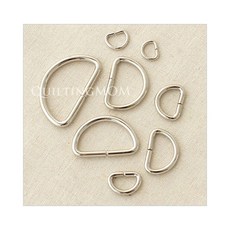 퀼팅맘 가방장식 악세사리 연결고리 O D링 키링 키홀더모음, D링 [실버] 20mm (10개)