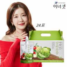 이너셋 사과 품은 양배추즙 100mL x 24포