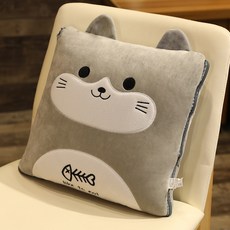 고양이캐릭터이불베개담요