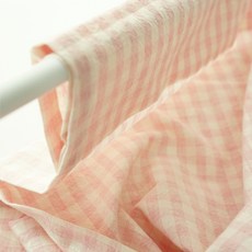 핑크체크커튼