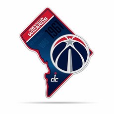 Rico Industries NBA 골든 스테이트 워리어스 스테이트 모양 컷 페넌트 - 가정 및 거실 데코 - 부드러운 펠트 EZ 걸기 45.7 x 0.25 x 45.7cm(18, 워싱턴 위저즈, 상태 모양