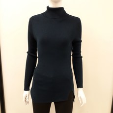 블루페페 해운대 nc 폴라 사선골지 슬림핏 니트티 p194kdk708bl