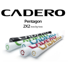 [국내 배송] 카데로 (CADERO) 2X2 투바이투 펜타곤 이중 충격흡수 그립, 블랙 그립 X 핑크 레터