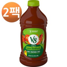 V8 Original 100% Vegetable Juice 미국 브이8 오리지널 리얼 야채 주스 빅사이즈 64oz 1.89L 2통, 2개, 2팩