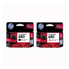 HP HP정품잉크 No.680 F6V27AA+F6V26AA 세트, 검정+칼라