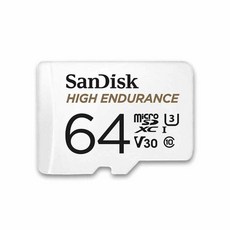 샌디스크 블랙박스 메모리 마이크로 SD 카드 QQNR SDXC 블박 CCTV 외장 메모리 카드, 64GB, 1개