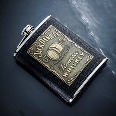 보드카 개업 달린 포켓 휴대용 위스키케이스 위스키 양주 포켓위스키 케이스 5개 깔때기, 1개