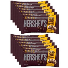 Hershey's 허쉬 세미 스위트 초콜릿 베이킹 칩스 12oz(340g) 12팩, 1개