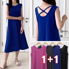 데이즈쿨리즘슬럽브라탑민소매원피스