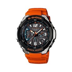 카시오 남성용 G-Shock Tough Movement Solar Radio 시계 다기능 오렌지 GW-3000M-4A 손목시계 군용