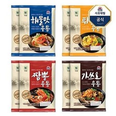 사조 대림 생우동 해물맛2튀김맛2짬뽕맛2가쓰오2 총8개, 4세트