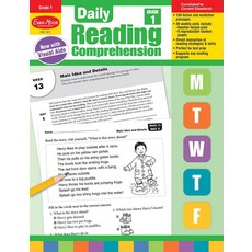 Evan-Moor Daily Reading Comprehension Grade 1 - Homeschooling & Classroom Resource Workbook Reprod